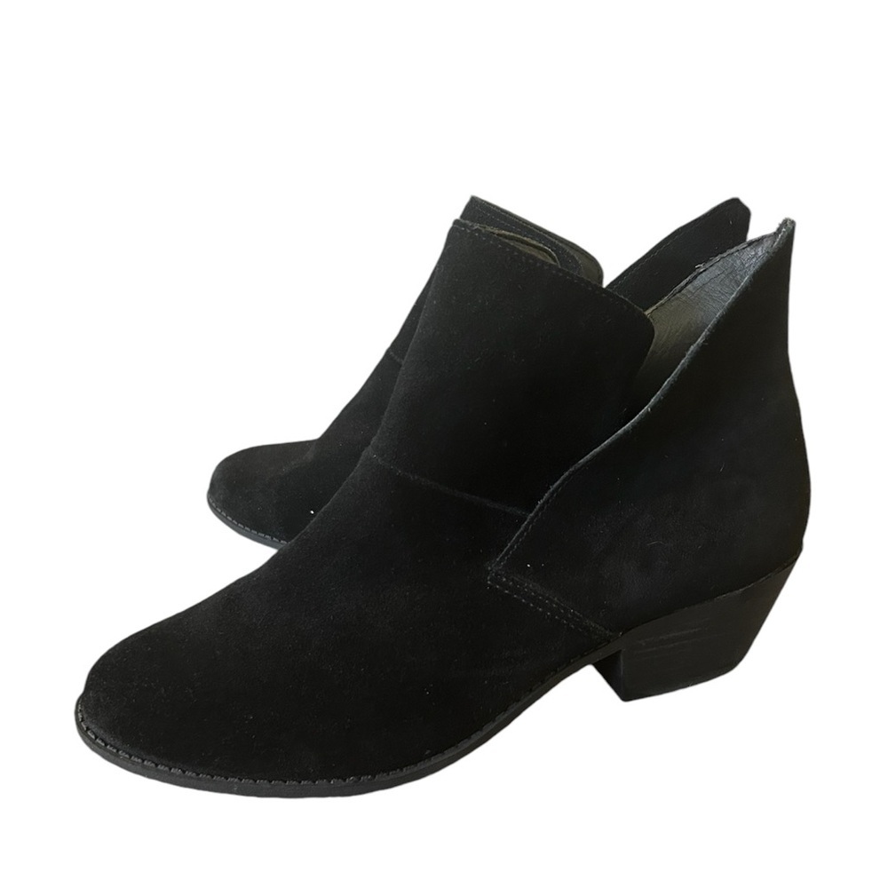 Ruff Hewn Easton black suede leather pull on boots size 10 - Picture 2 of 9